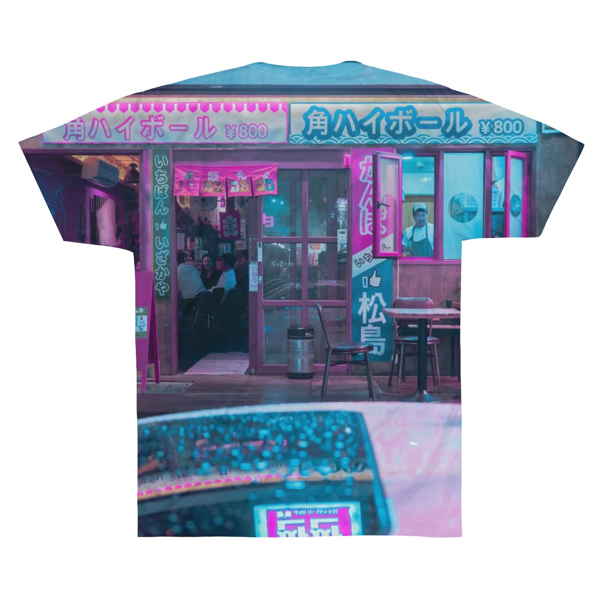 Chinese Storefront Vaporwave Tee - BernardoModa