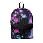 Vaporwave Aesthetic Pink And Blue Dark Classic Backpack - BernardoModa