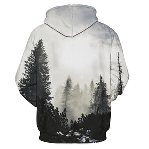 Antumn/Winter Aesthetic Forest Sweatshirt Streetwear Hoodie Allover Print - BernardoModa