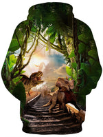 Dinosaur Sloth Galaxy Sweatshirt Streetwear Hoodie Allover Print - BernardoModa