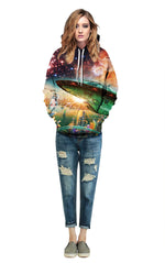 Space Airship Sweatshirt Streetwear Hoodie Allover - BernardoModa