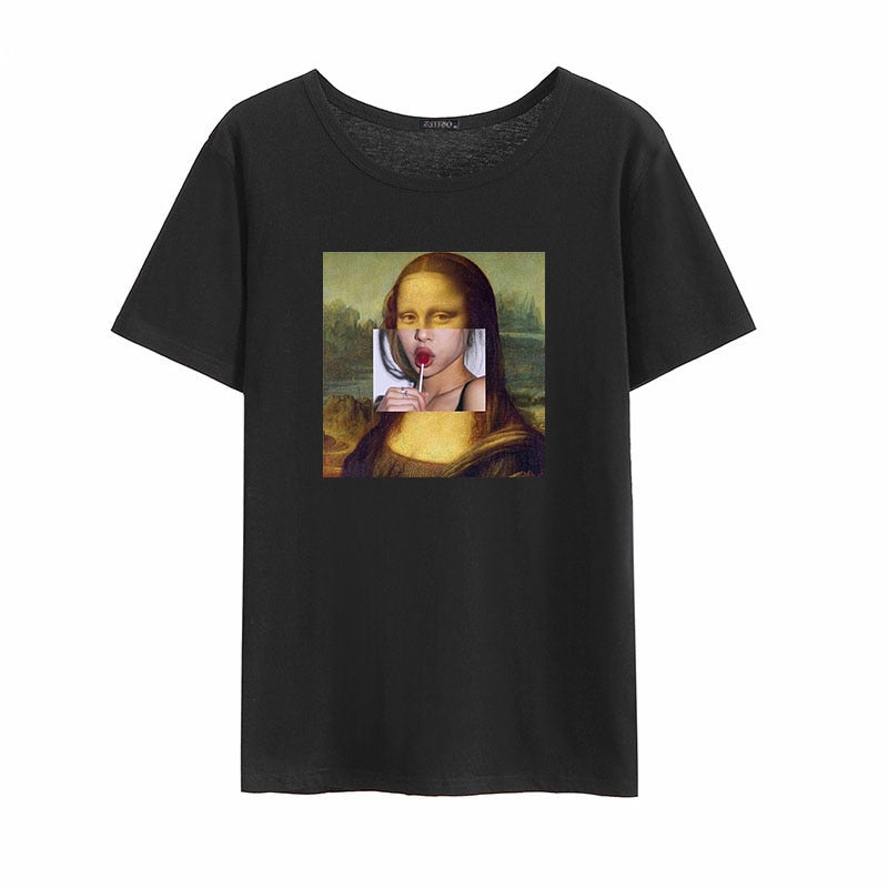 Mona Lisa  Lollipop Casual Tee - BernardoModa