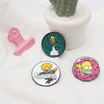 Simpsons Homer Bart Lisa Enamel pins Jewelry Gift Enamel Pin 2