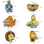 Simpsons Homer Bart Lisa Enamel pins Jewelry Gift Enamel Pin 2