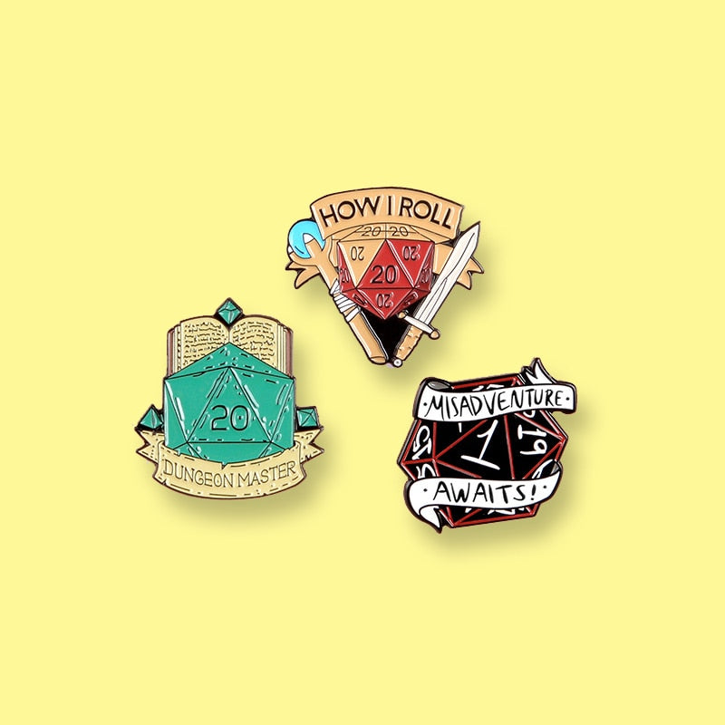 Dungeons and Dragons Enamel Pins