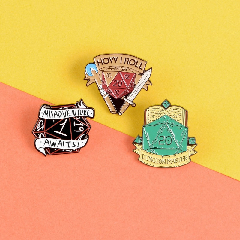 Dungeons and Dragons Enamel Pins