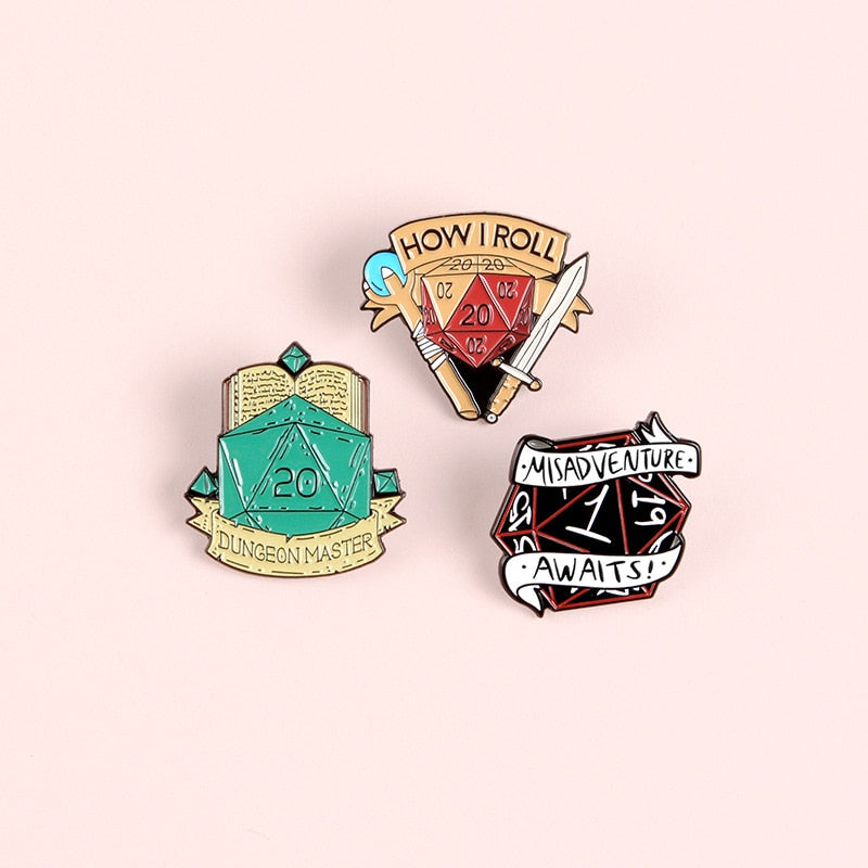 Dungeons and Dragons Enamel Pins