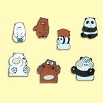 Cute Bear Polar Bear Panda Brown Bear Cartoon Animal Jewelry Gift Metal Enamel Pin