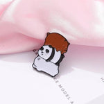 Cute Bear Polar Bear Panda Brown Bear Cartoon Animal Jewelry Gift Metal Enamel Pin