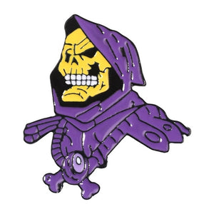 9Styles Skeletor purple hood Classic Cartoon Jewelry Enamel Pin