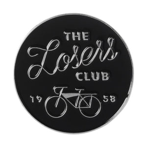 Edgy Introvert Loner Loser Club Autism Cat Punk Black White Jewelry Gift Enamel Pin