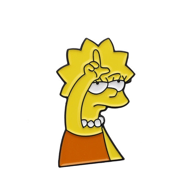 Simpsons Homer Bart Lisa Enamel pins Jewelry Gift Enamel Pin 2