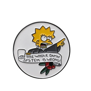 Simpsons Homer Bart Lisa Enamel pins Jewelry Gift Enamel Pin 2