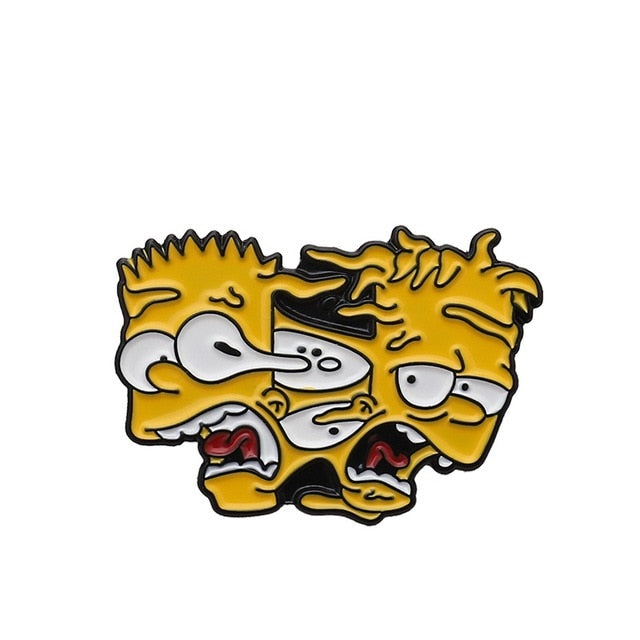 Simpsons Homer Bart Lisa Enamel pins Jewelry Gift Enamel Pin 2