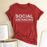 SOCIAL DISTANCING IF YOU CAN READ THIS YOU'RE TOO CLOSE Multi Color Multi Design Tee Shirt