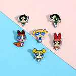 Powerpuff Girls Cartoon Enamel Pin