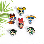 Powerpuff Girls Cartoon Enamel Pin