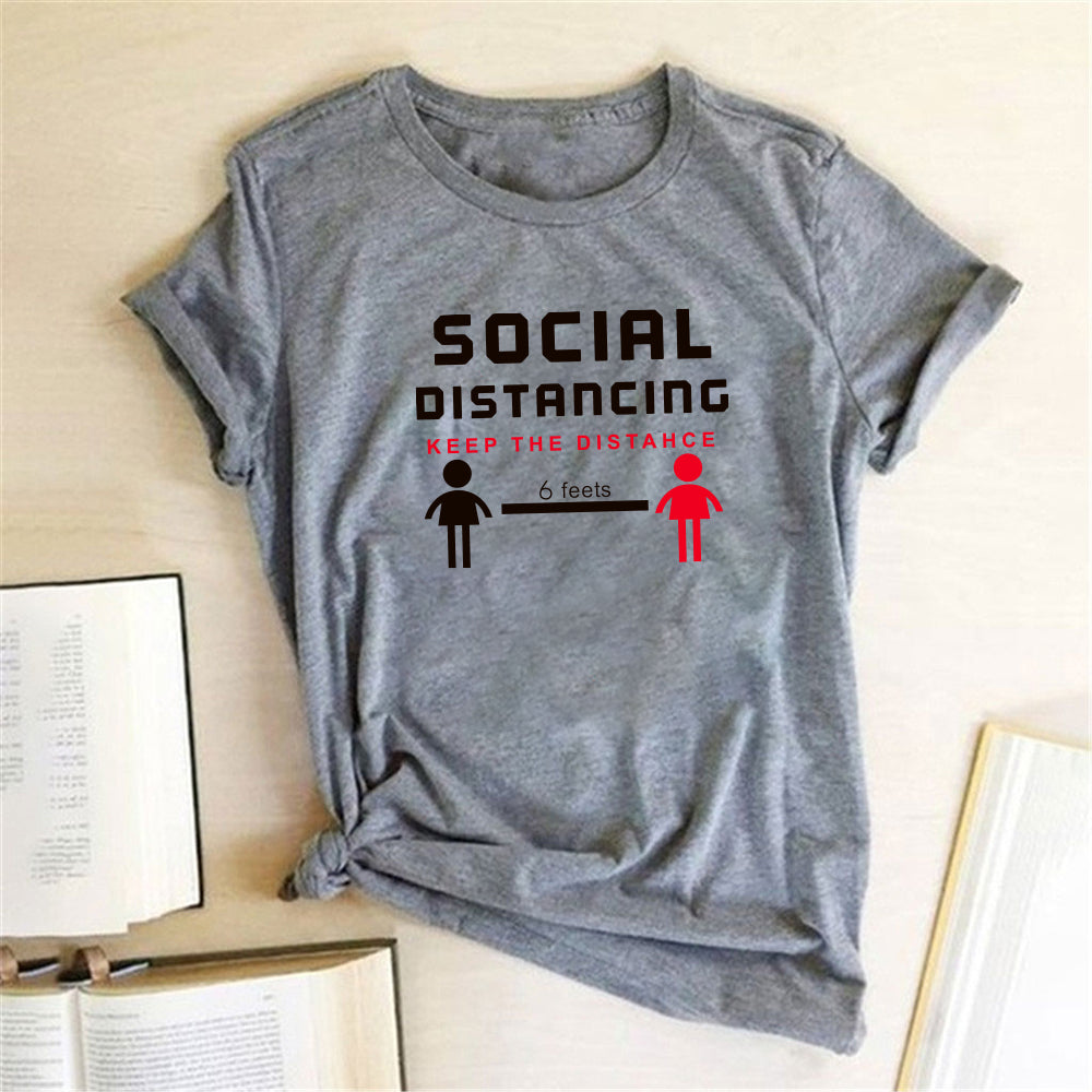 SOCIAL DISTANCING IF YOU CAN READ THIS YOU'RE TOO CLOSE Multi Color Multi Design Tee Shirt