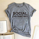 SOCIAL DISTANCING IF YOU CAN READ THIS YOU'RE TOO CLOSE Multi Color Multi Design Tee Shirt