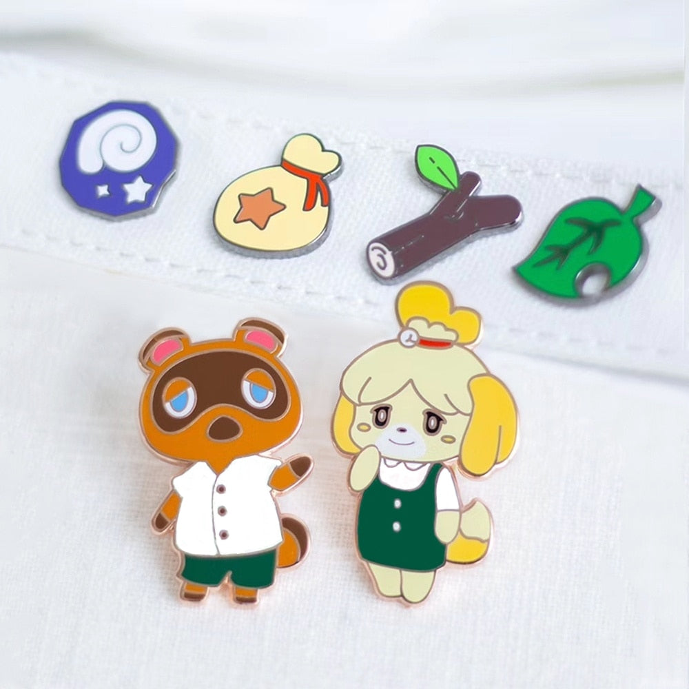 Animal Crossing NPC Island Tom Nook Enamel Pin Gift