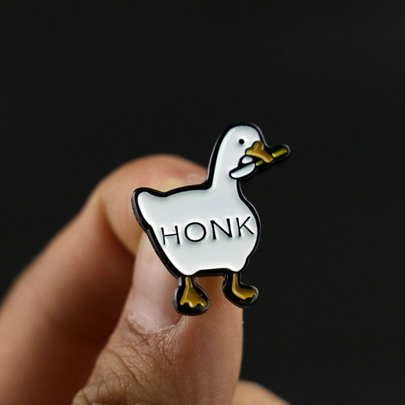 Honk Duck  Goose Game Funny MEME Pin