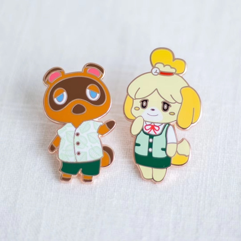 Animal Crossing NPC Island Tom Nook Enamel Pin Gift