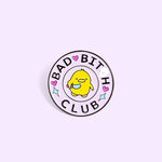 BAD B*TCH Girl CLUB Little Yellow Duck Cartoon Cute Enamel Pin