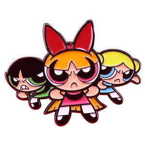 Powerpuff Gift Cartoon Enamel Pin