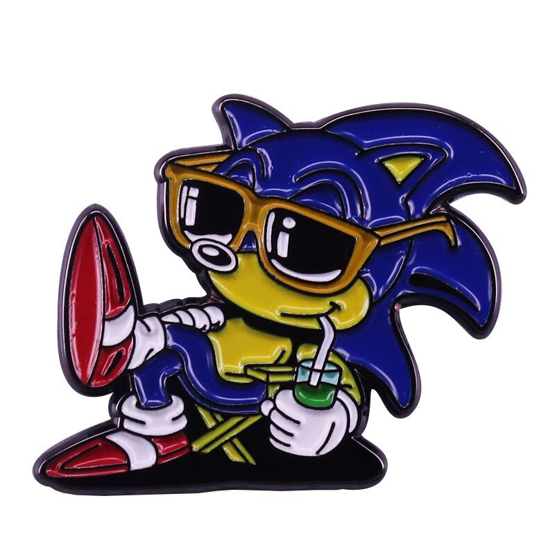 Sonic The Hedgehog Brooch and Enamel Pin Fan Collection Gift