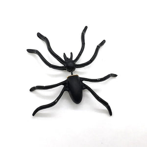 Aesthetic Creepy Black Spider Earrings - BernardoModa