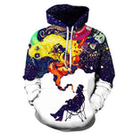 Colorful Smoke Smoking Sweatshirt Streetwear Hoodie Allover Print - BernardoModa