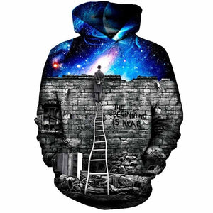 Universe Smoke Cloud Sweatshirt Streetwear Hoodie Allover Print - BernardoModa