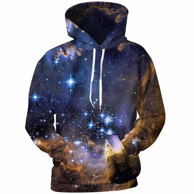 Universe Smoke Cloud Sweatshirt Streetwear Hoodie Allover Print - BernardoModa