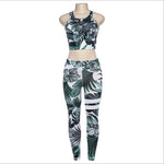 Another Flowers Design Sporting Suit Women's Two Piece Tracksuit Leggings And Tops - BernardoModa