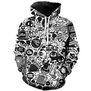 Black & White Aesthetic Sweatshirt Hoodie - BernardoModa