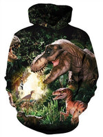 Dinosaur Sloth Galaxy Sweatshirt Streetwear Hoodie Allover Print - BernardoModa