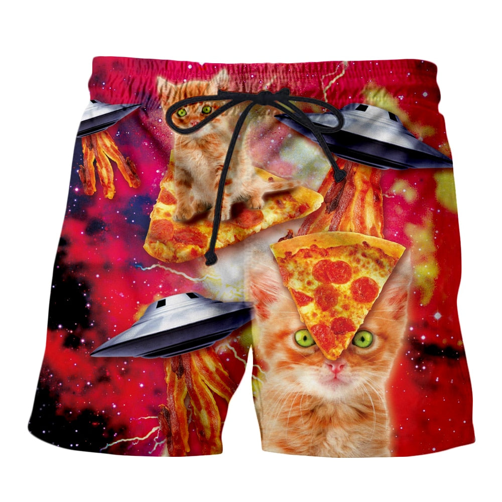 Cute KItten Pizza Hoodie/Sweatshirt/Short Sleeves - BernardoModa